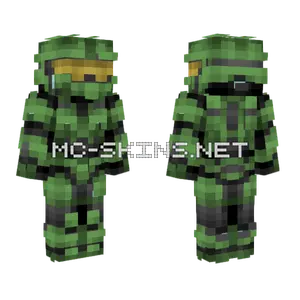 Master Chief Mjolnir Mark VI Minecraft skin