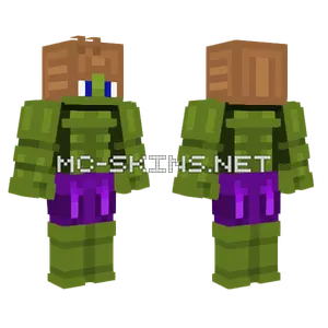 Max Box of Hulk Minecraft skin