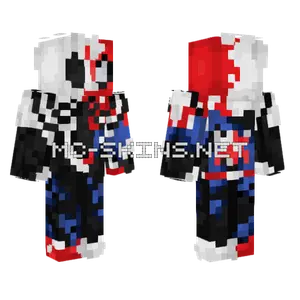 Maximum Venom Spiderman Suit Minecraft skin