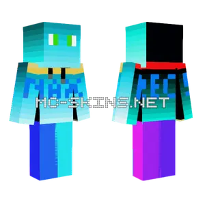 Maxrecs Blue Gradient Minecraft skin