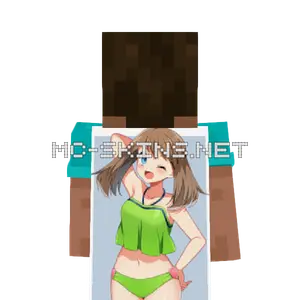 May Bikini cape, outside and lining