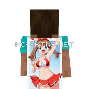May Swimsuit cape, outside and lining