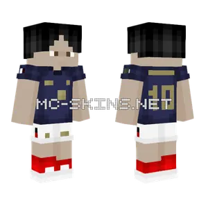 Mbappe Mundial 2022 Minecraft skin
