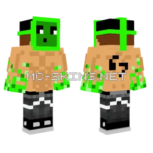 Me With Slime Mask Minecraft skin