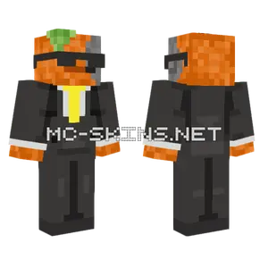 Mechanical Orange Minecraft skin