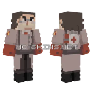 Medic Red Version Minecraft skin