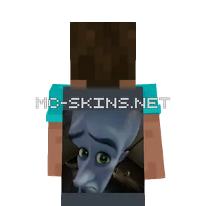 Megamind peeking cape, outside and lining
