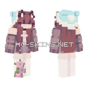Meow Cat Girl Minecraft skin