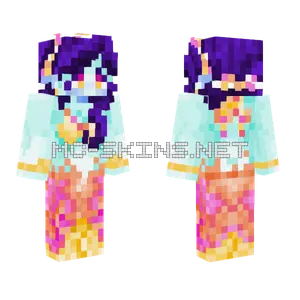 Mermaid Outfit Minecraft skin
