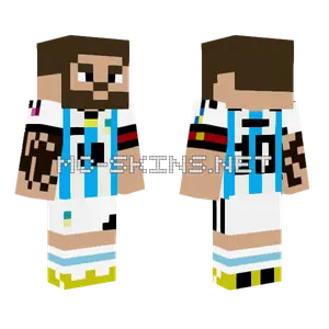 Messi Footballer Skin Minecraft skin