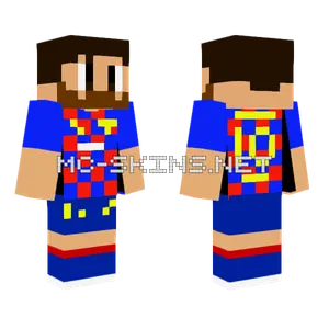 Messi Footballer Skin Minecraft skin