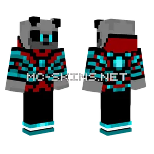 Metal Red Robot Minecraft skin