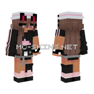 Michael Jackson Bad Pink Kittycatgirl Minecraft skin