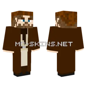Middle Aged Obi Wan Kenobi Minecraft skin