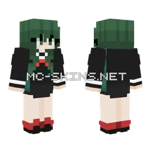Middle School Uniform Female Deku Minecraft skin