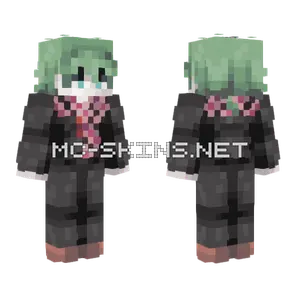 Midori Green Hair Minecraft skin