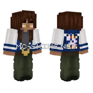Mightvv Blue Jacket Minecraft skin