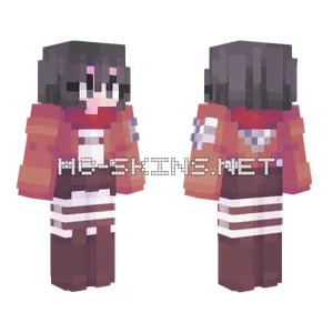 Mikasa Ackerman Minecraft skin
