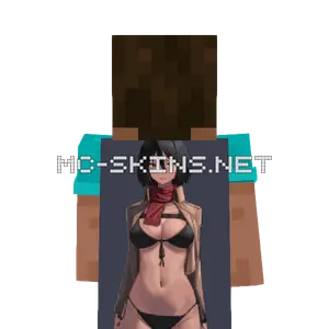 Mikasa Ackerman Bikini cape, outside and lining