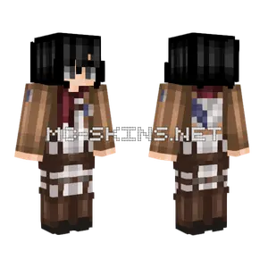 Mikasa Ackerman Minecraft skin