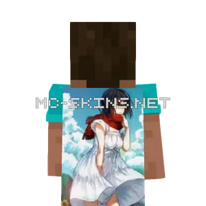 Mikasa Ackerman Dress cape, outside and lining