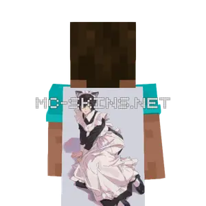Mikasa Ackerman Maid cape, outside and lining