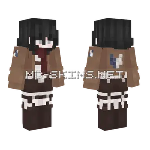Mikasa Skin Edit Minecraft skin