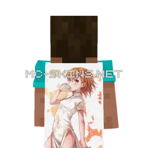 Mikoto Misaka China Dress cape, outside and lining
