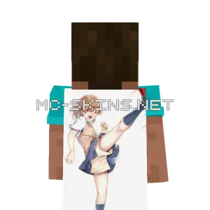 Mikoto Misaka School Uniform cape, outside and lining