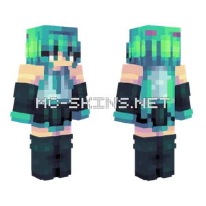 Miku Girl Minecraft skin