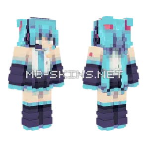 Miku Hatsune Minecraft skin