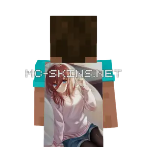 Miku Nakano Sweater cape, outside and lining