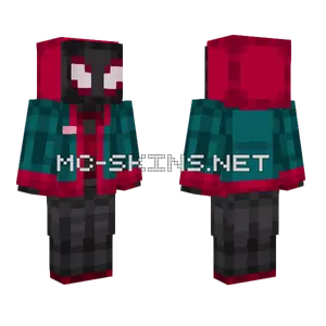 Miles Morales Spider-Verse Suit Minecraft skin