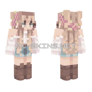 Milestone SMP Girl Minecraft skin