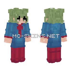 Milkiss09 Blue Red Minecraft skin