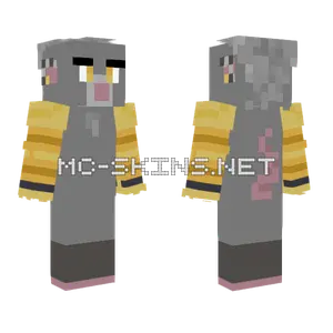 Milly Gold Eyes And Arms Ver 2 Minecraft skin