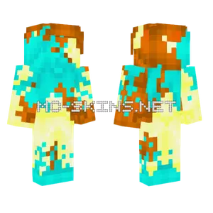 Mimic Power Steve Neon Minecraft skin