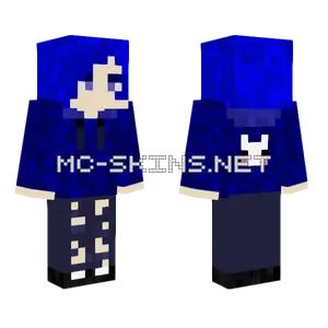 Minato Blue Outfit Minecraft skin