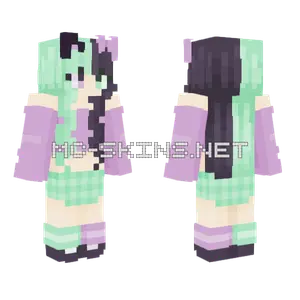 Mint and Lavender Hoodie