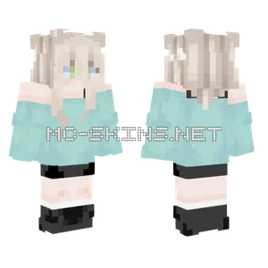 Mint Girl Minecraft skin