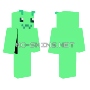 Mint Green Alien Minecraft skin