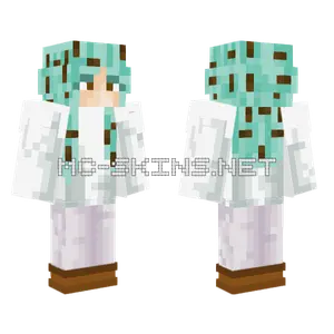 Minty Arctic Girl Minecraft skin