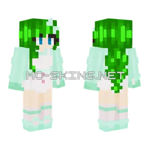 Minty Maid Minecraft skin