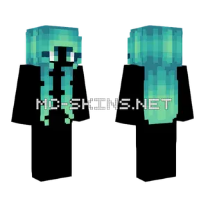 Minty Pastel Blue Fade Green Minecraft skin