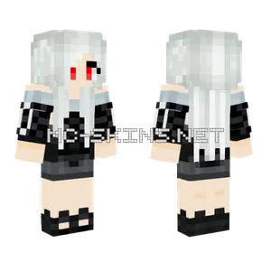 Mira White Hair Minecraft skin