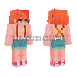 Misty Pokemon 64x Minecraft skin