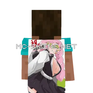 Mitsuri Kanroji cape, outside and lining