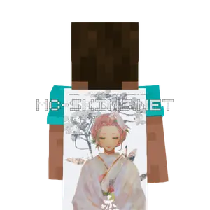 Mitsuri Kanroji Kimono cape, outside and lining
