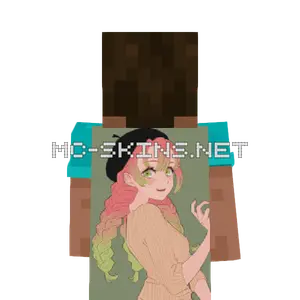 Mitsuri Kanroji Sweater cape, outside and lining