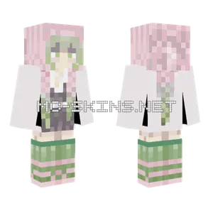 Mitsuri Pink Outfit Minecraft skin